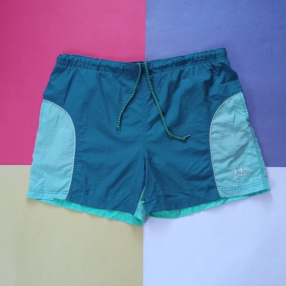 Vintage 1990s Sideout Green Essential Short With Pockets