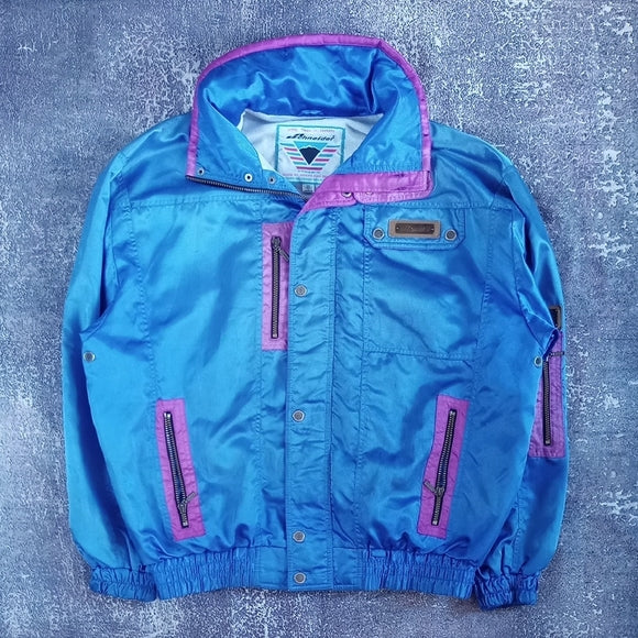 Vintage 80s 90s Schneider Blue/Purple Ski Jacket ENTRANT