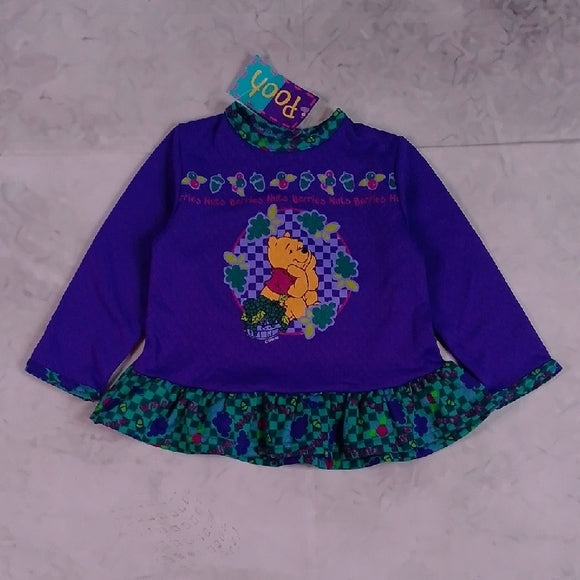 Vintage 90s Disney Winnie The Pooh Shirt Dress With Matching Pants NWT