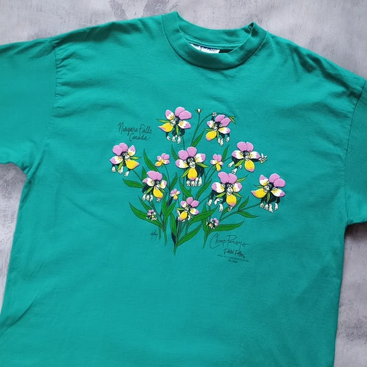 Vintage 1989 Chimp Pansy's Petal Pets Graphic Single Stitch T-Shirt