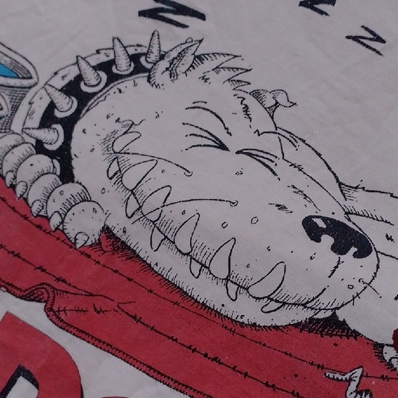 Vintage 90s Distressed BULLDOZER T-Shirt The Originals Bullies