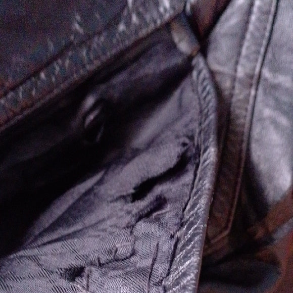 Vintage Leather Jacket Motorcycle Style Unisex