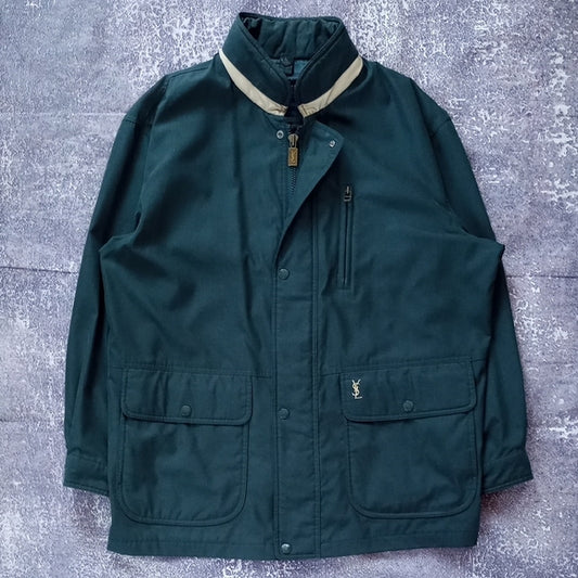 Vintage YSL Yves Saint Laurent Green Jacket pour homme