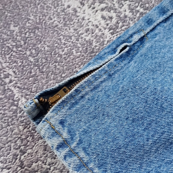 Vintage 1980s LEE Mom Denim Jeans Talon 42 Zipper
