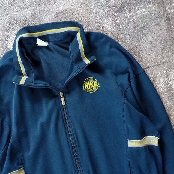 RARE Vintage 80s Pro Club International Nike Blue Track Jacket