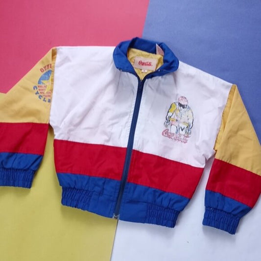 Vintage EXCLUSIVE Kids Coca-Cola Cycling Club PROMO 4-tone Jacket