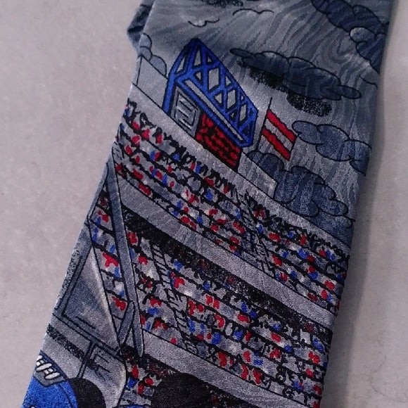 Vintage Disney Minnie & Mickey Mouse Football Touchdown Graphic Tie