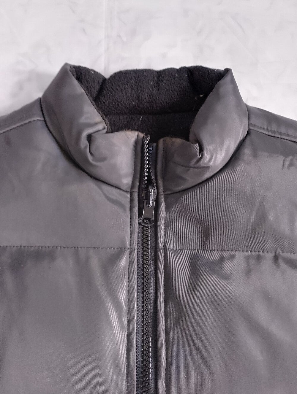 Vintage Down Black Quilted Puffer Vest