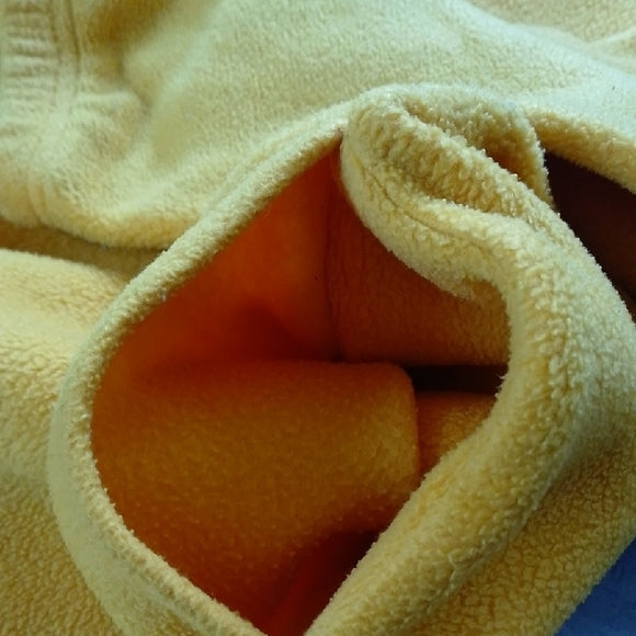 VINTAGE Y2K YELLOW FLEECE SWEATER