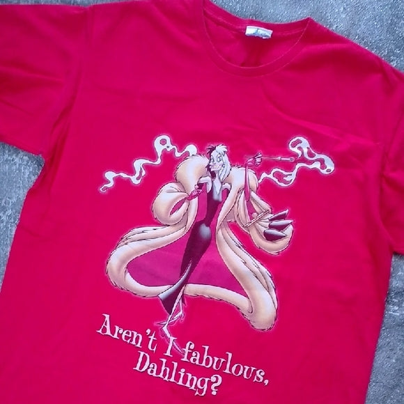 Vintage Disney Cruella De Vil Aren't I Fabulous Dahling Shirt 101 Dalmatians