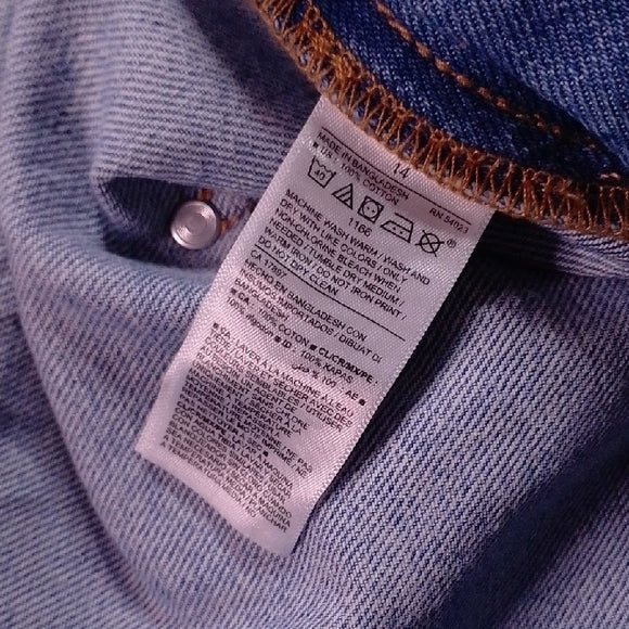 Stylish Modern Denim Overalls Workwear Old Navy SIZE: 14