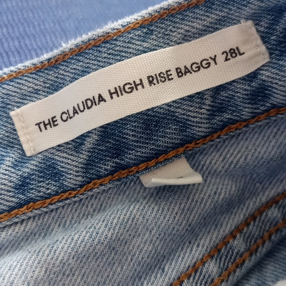 DENIM FORUM The Claudia High Rise Baggy 28L Women's Jeans