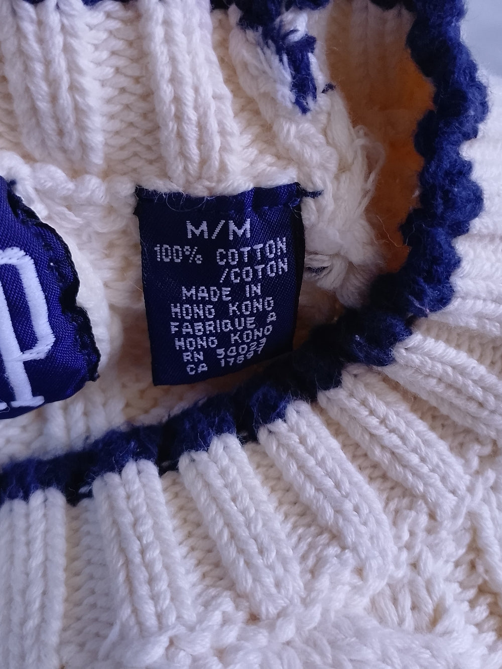 Vintage 90s GAP Cream Cable Knit Sweater