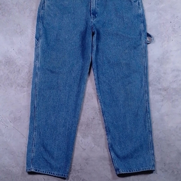 Vintage 90s NEVADA Blue Denim Overalls Workwear UNISEX