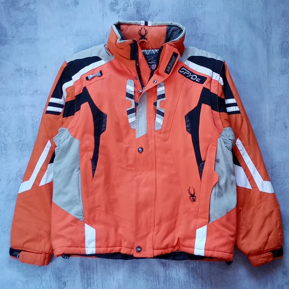 Vintage 90s SPYDER Ski Jacket Orange Entrant Dermizax-EV