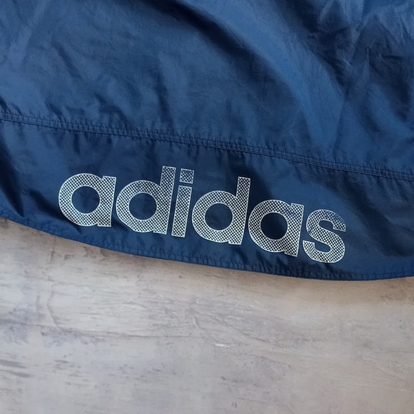 Vintage Adidas Button-Up Windbreaker