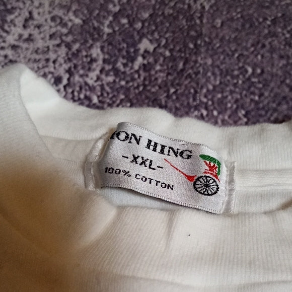 Vintage 90s White 'I Am Lost in Hong Kong' T-Shirt