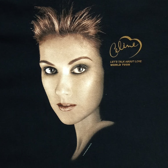 Vintage 1999 Celine Dion Let's Talk About Love Tour T-Shirt Single Stitch