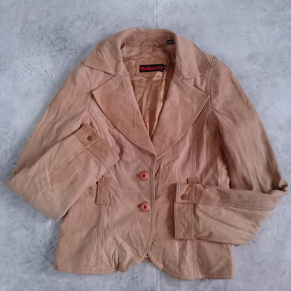 Vintage Leather Blazer Jacket