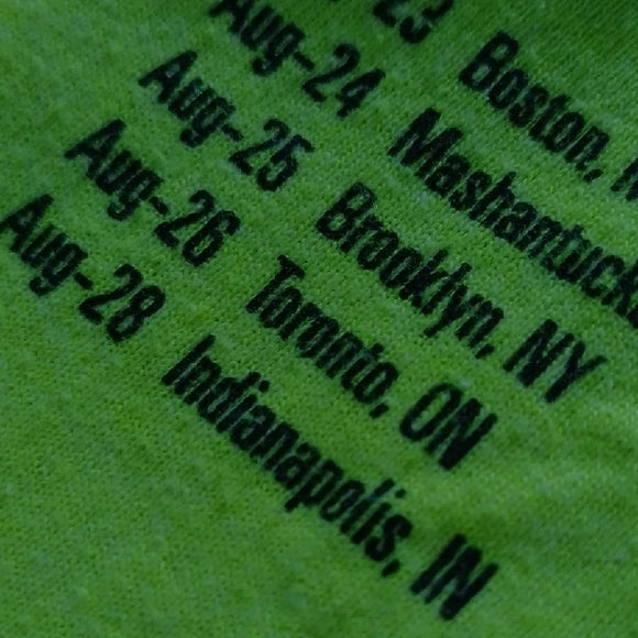 MIGUEL 2018 ASCENSION TOUR Neon Green Graphic Long Sleeve Shirt