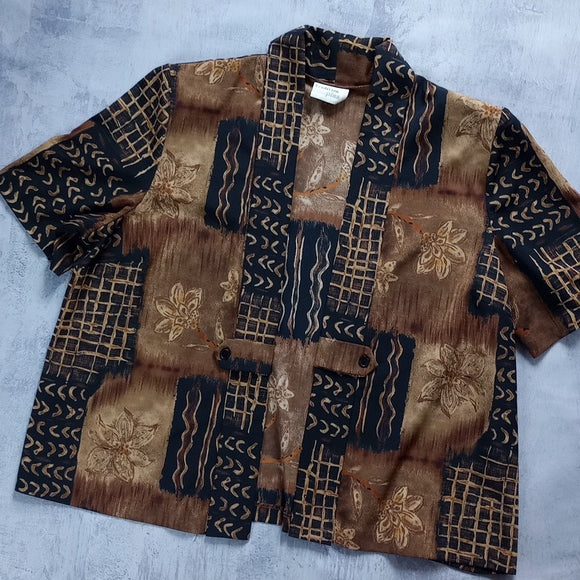 Vintage 90s Pattern Beach Style Shirt