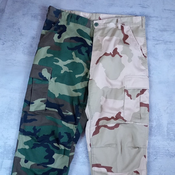 Camouflage Two Tone Military Cargo Pants ROTHCO BDU