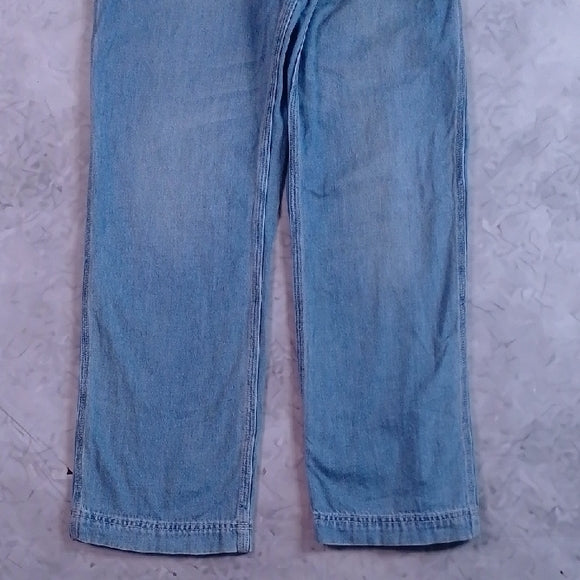FREE PEOPLE Vintage Style Denim Overalls Workwear