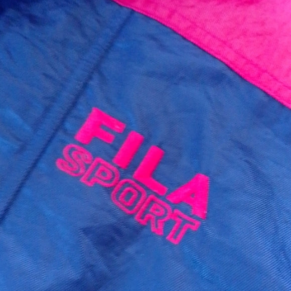 Vintage Fila SPORT DOWN HILL Red and Navy Ski Jacket