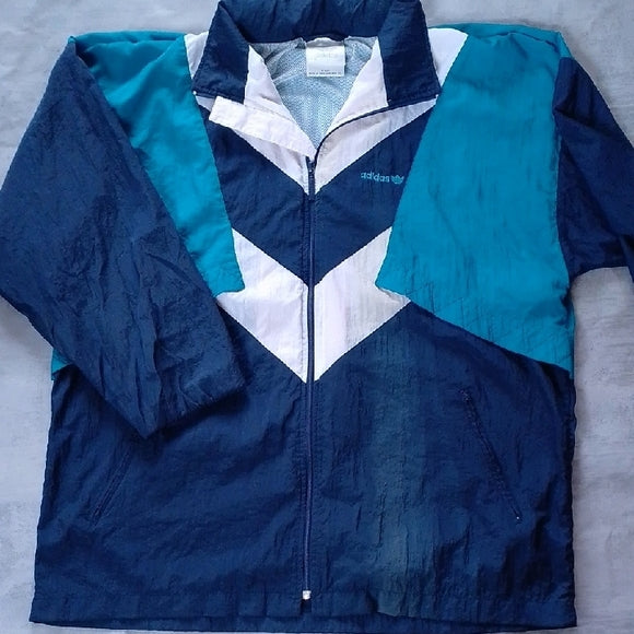 Vintage 90s ADIDAS COLOUR BLOCK WINDBREAKER