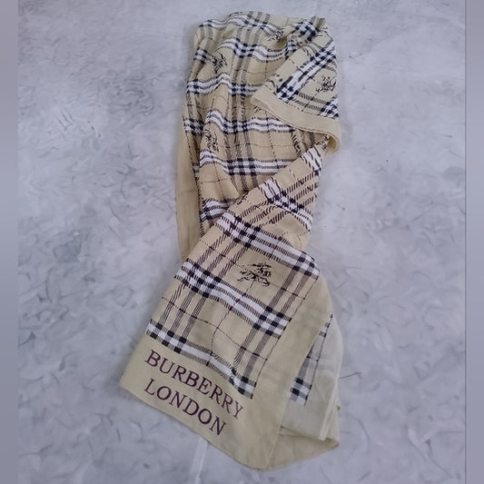 Burberry London Plaid Scarf Classic Nova Check 60” Designer Scarf