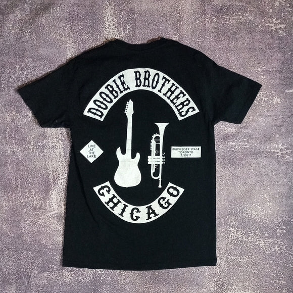 RARE CHICAGO x THE DOOBIE BROTHER LIVE AT THE LAKE TORONTO 2017 Band T-Shirt