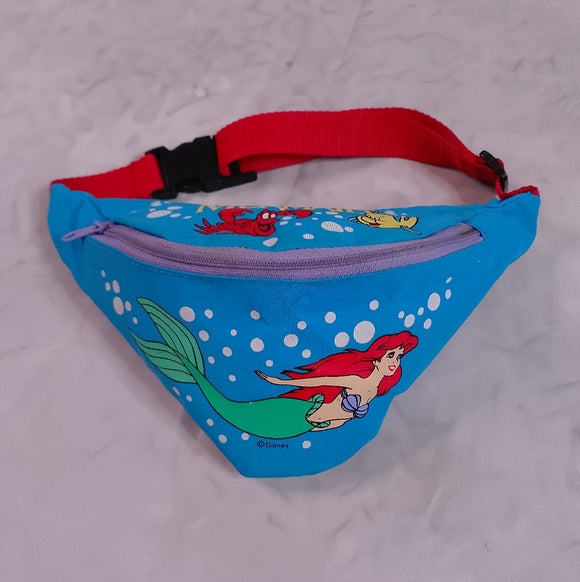 Vintage Disney Little Mermaid Fanny Pack - Blue and Red
