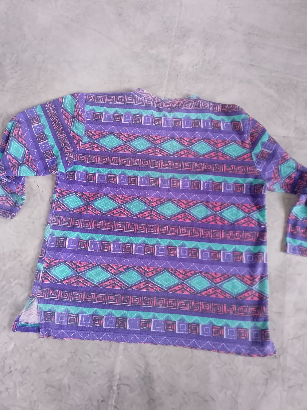 Vintage 1990s Aztec Graphic All Over Print Crewneck Sweatshirt