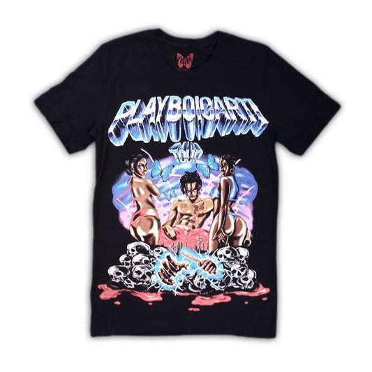 BRAND NEW RARE Official Playboi Carti 2017 Airbrushed Tour Band T-Shirt