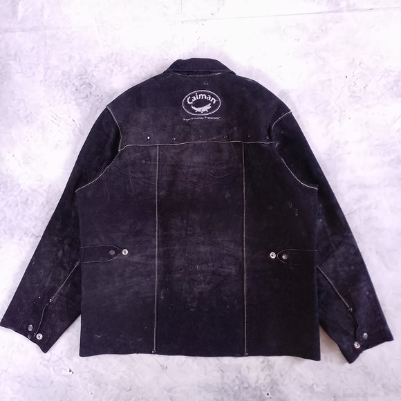 Caiman 3029 Black Boarhide Pigskin Welding Jacket