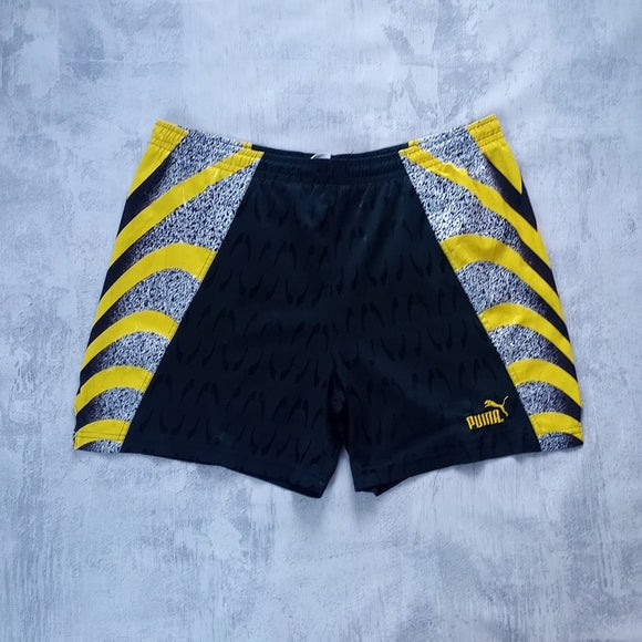 Vintage 90s Puma Funk Pattern Shorts With Drawstring