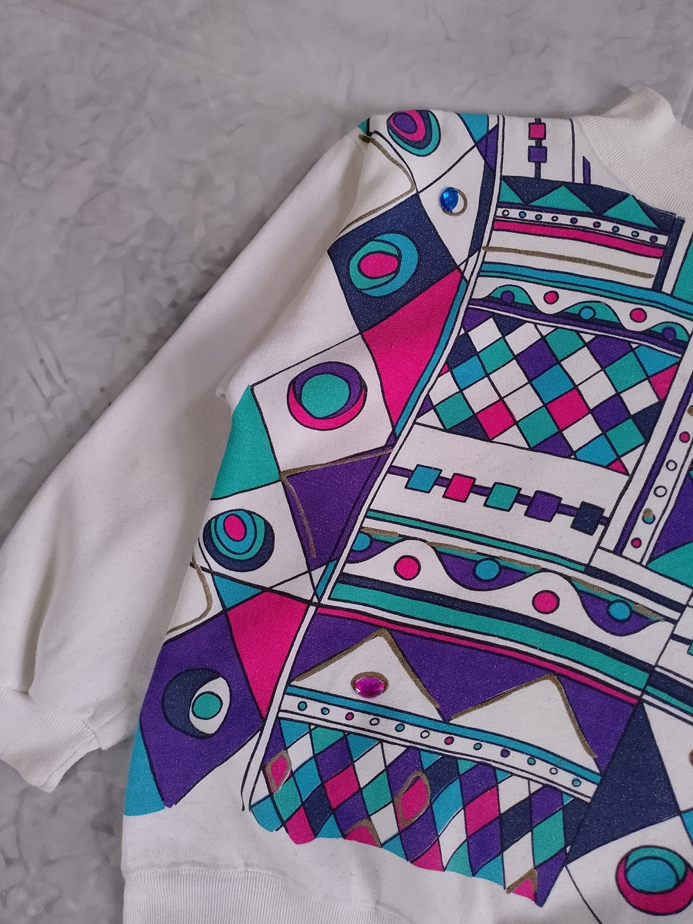 Vintage 90s Funky Geometric Abstract NORTHERN SPIRIT Crewneck