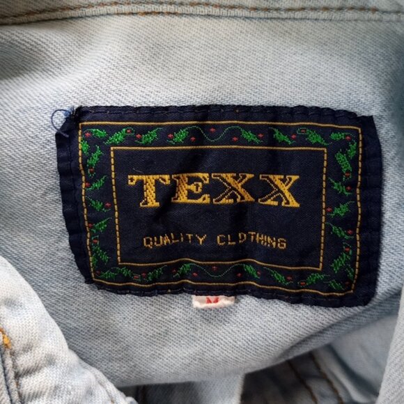 Vintage 90s IGA Home Town Proud Denim Button-Up Shirt