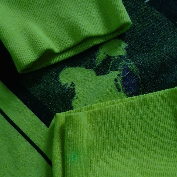 MIGUEL 2018 ASCENSION TOUR Neon Green Graphic Long Sleeve Shirt