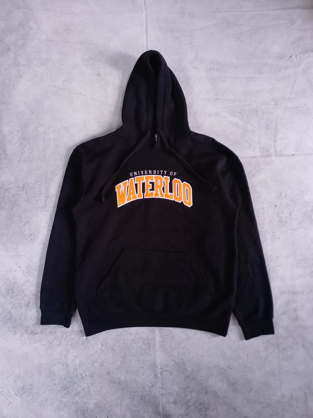 University of Waterloo Black Hoodie Sweatshirt