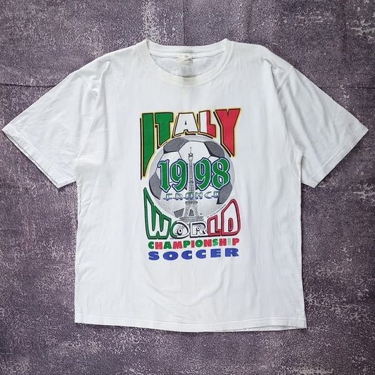 Vintage Italy 1998 World Championship Soccer T-Shirt