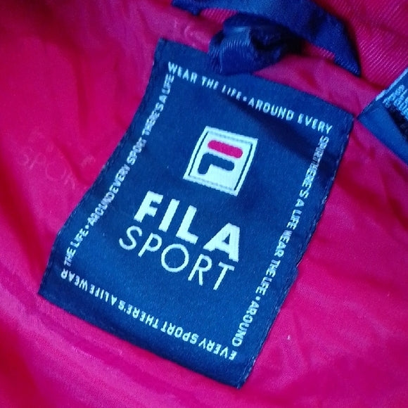 Vintage Fila SPORT DOWN HILL Red and Navy Ski Jacket