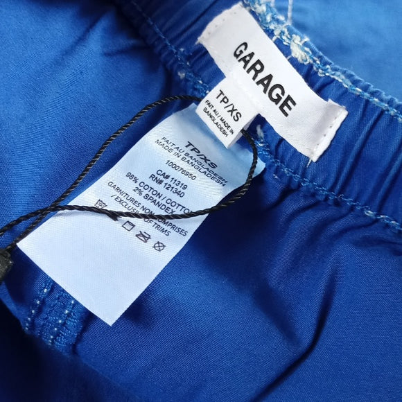 NWT GARAGE Parachute Pants BLUE