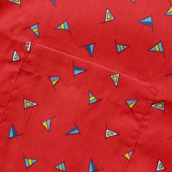 Vintage 90s Flag Button-Up T-Shirt