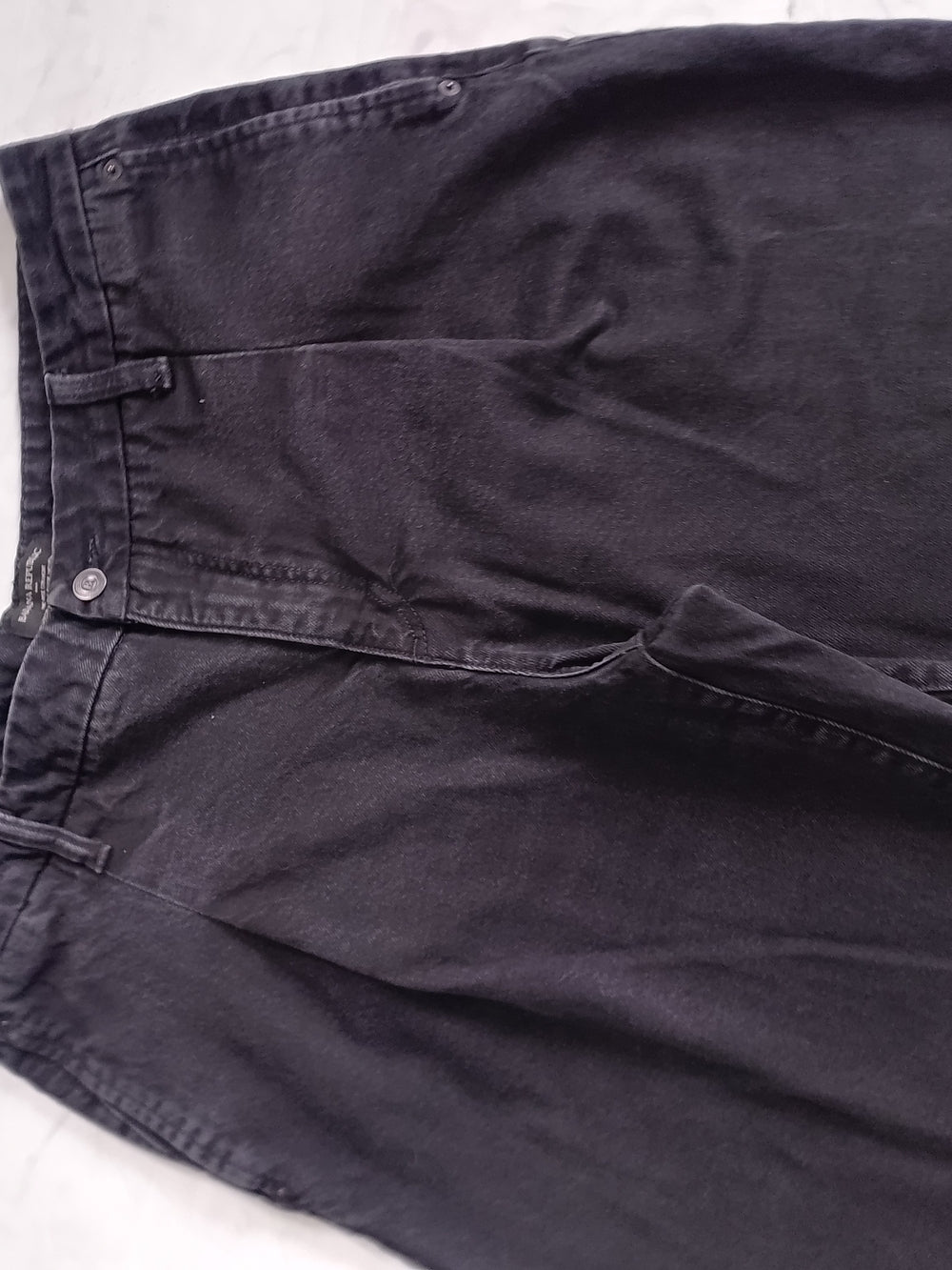 Banana Republic Mid-Rise Straight Regular Baggy Black Denim Jeans