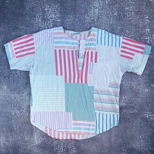 Vintage 90s Colorful Striped Shirt UNISEX