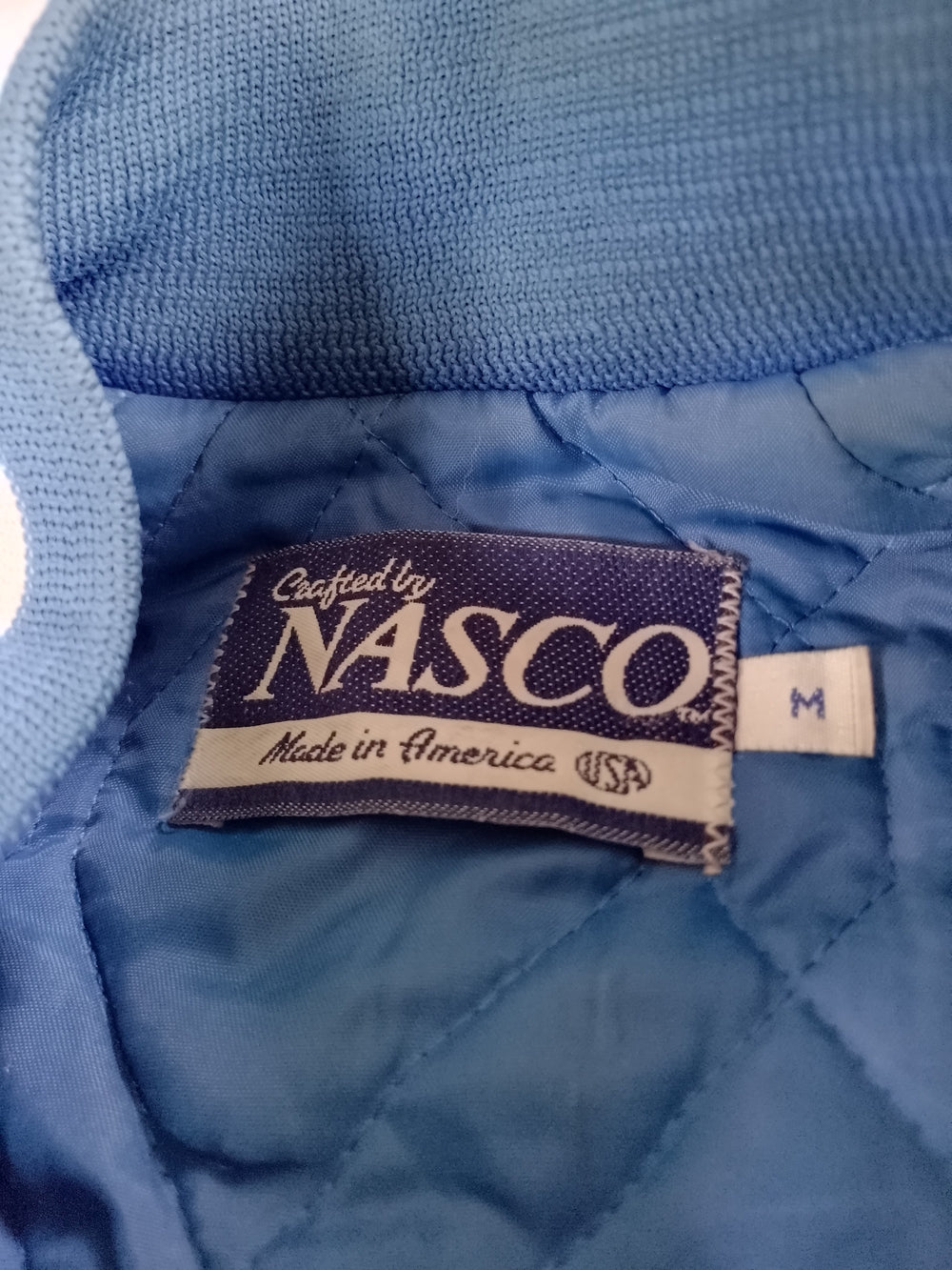 Vintage HOSA Health Occupations EMCO TECH Satin Bomber Jacket - Blue