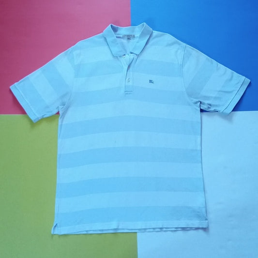 Burberry London Men's Striped Polo T-Shirt