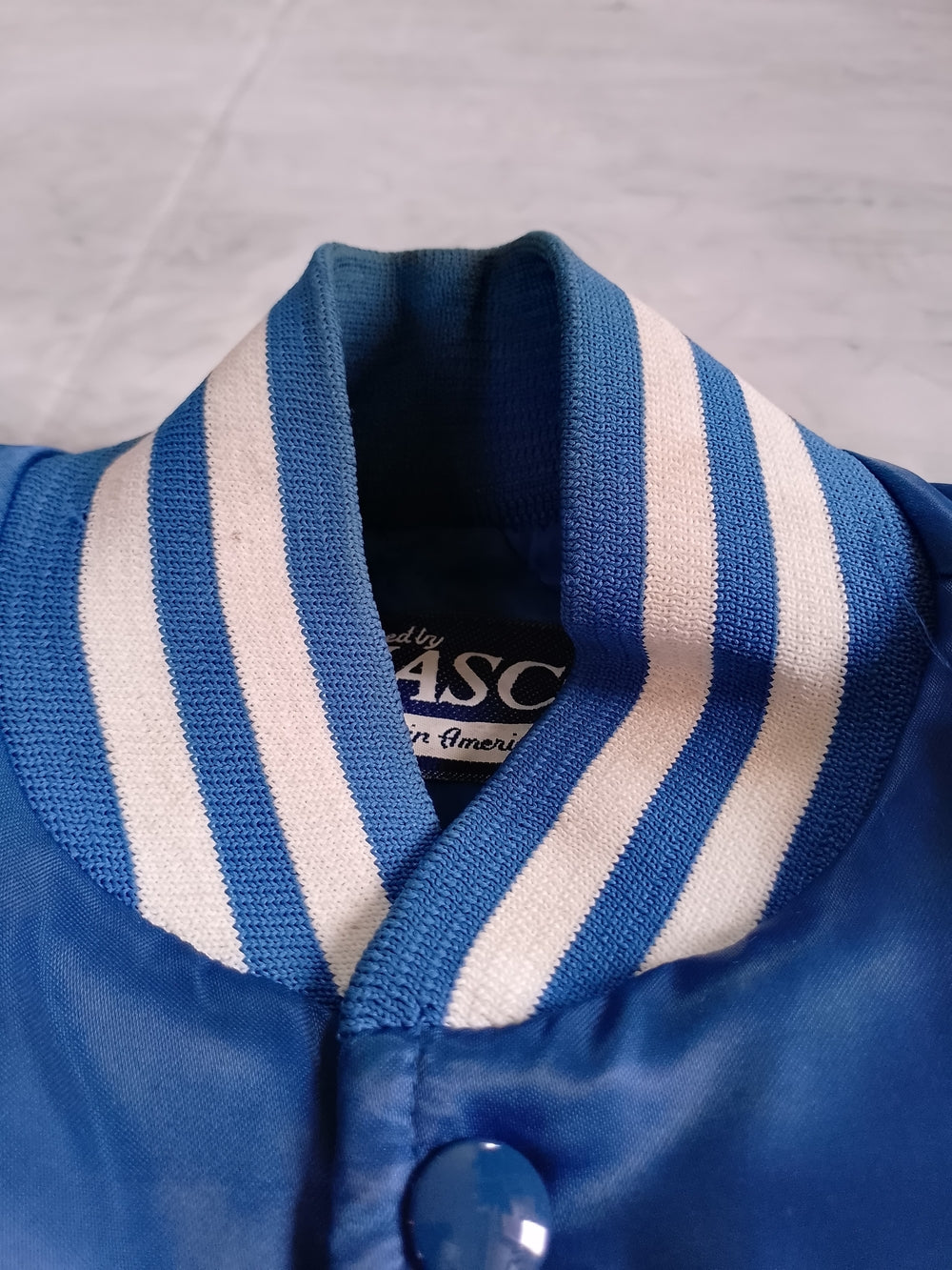 Vintage HOSA Health Occupations EMCO TECH Satin Bomber Jacket - Blue