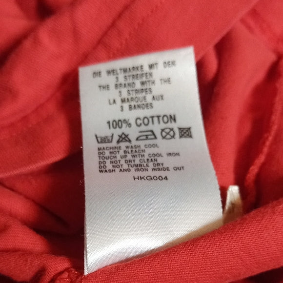 Vintage 90s ADIDAS SOCCER Graphic Red T-Shirt